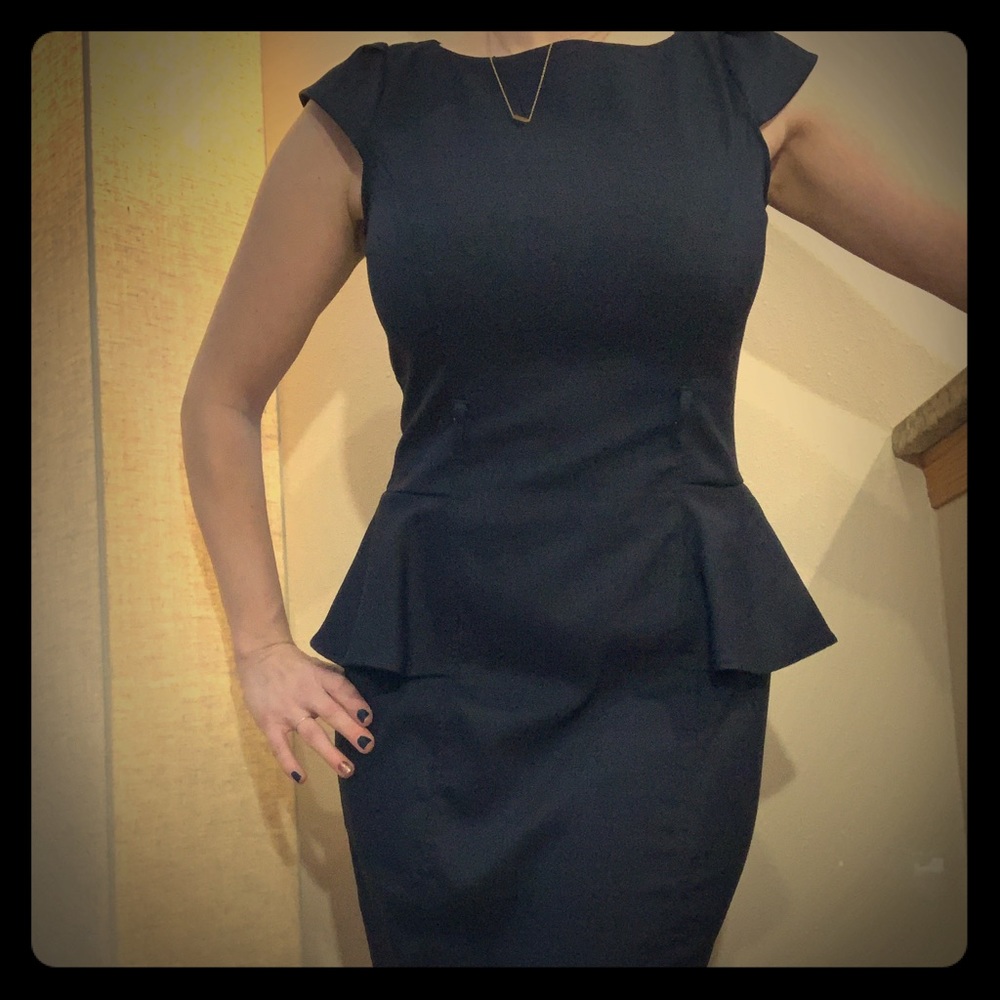 Sexy + WORK Navy Blue dress XOXO SIZE 5/6